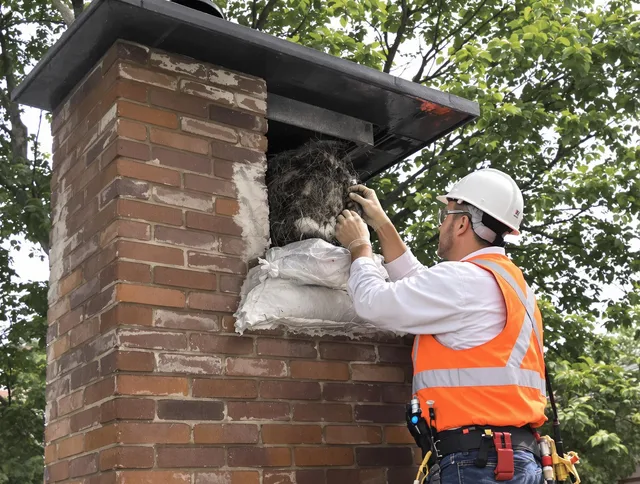 Humane removal of debris and animals by Covina Chimney Sweep in Covina, CA