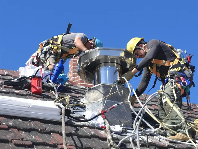 Protective chimney cap installed by Covina Chimney Sweep in Covina, CA
