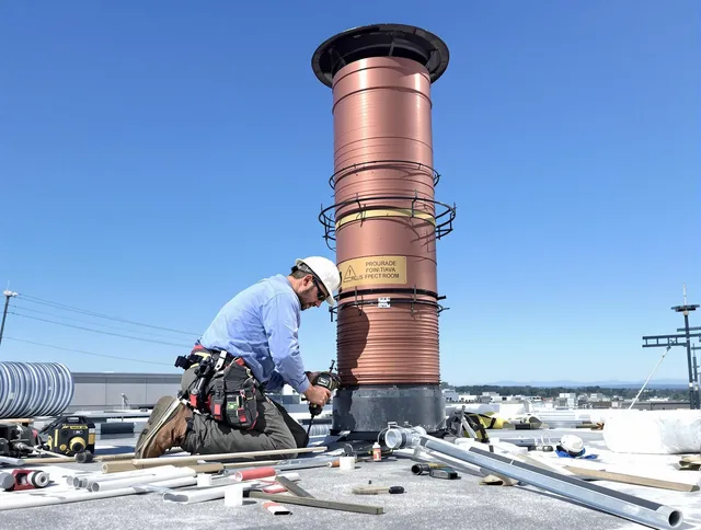 Installed chimney liner by Covina Chimney Sweep in Covina, CA