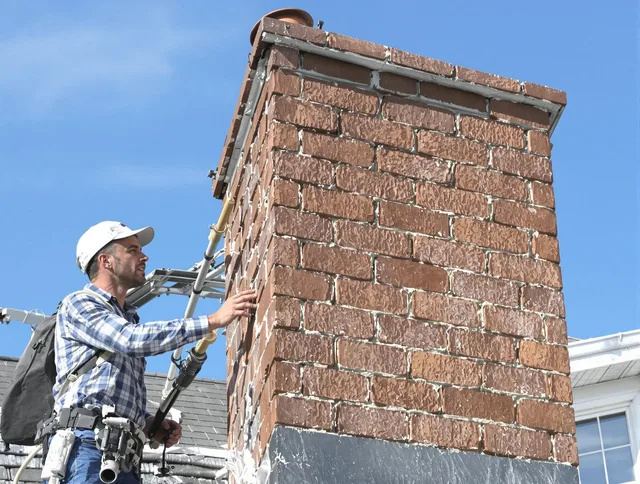 Brickwork for a chimney rebuild by Covina Chimney Sweep in Covina, CA