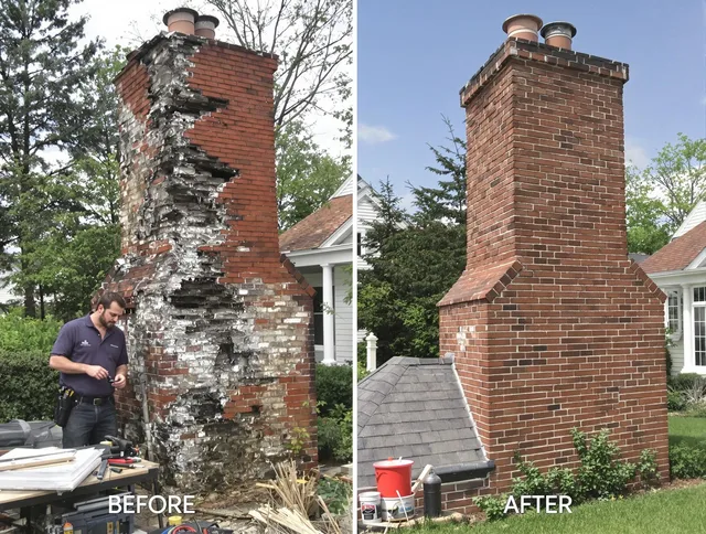 Covina Chimney Sweep performing a full chimney restoration in Covina, CA