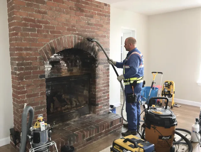 Covina Chimney Sweep expert performing detailed chimney sweep in Covina, CA