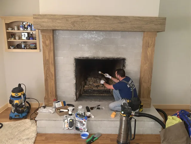 Detailed creosote removal process by Covina Chimney Sweep in Covina, CA