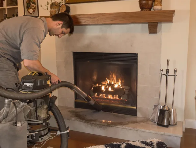 Routine fireplace upkeep by Covina Chimney Sweep in Covina, CA