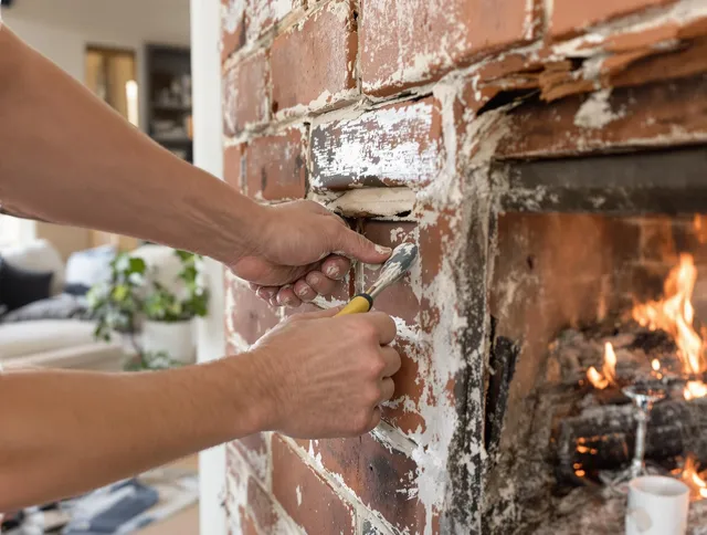 Routine fireplace repair by Covina Chimney Sweep in Covina, CA