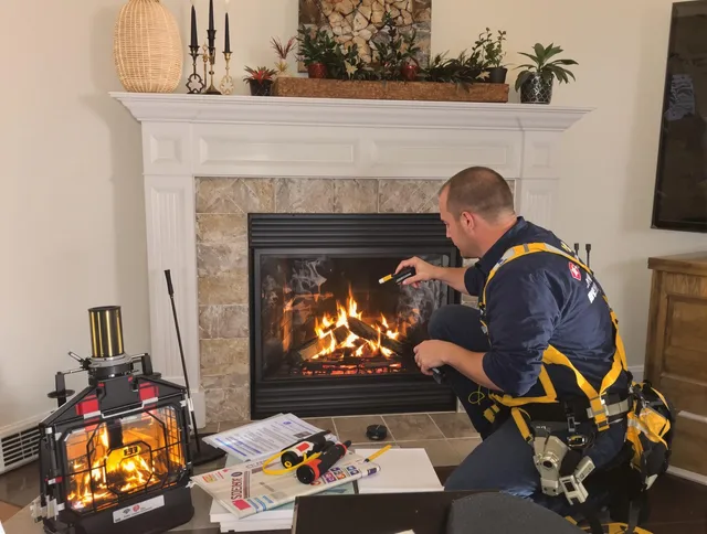 Safety-focused fireplace inspection by Covina Chimney Sweep in Covina, CA